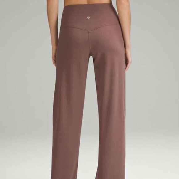 Lululemon Align High-Rise Wide-Leg Pant Size 14 Dark Oxide Brown Tan $128 - Picture 3 of 5